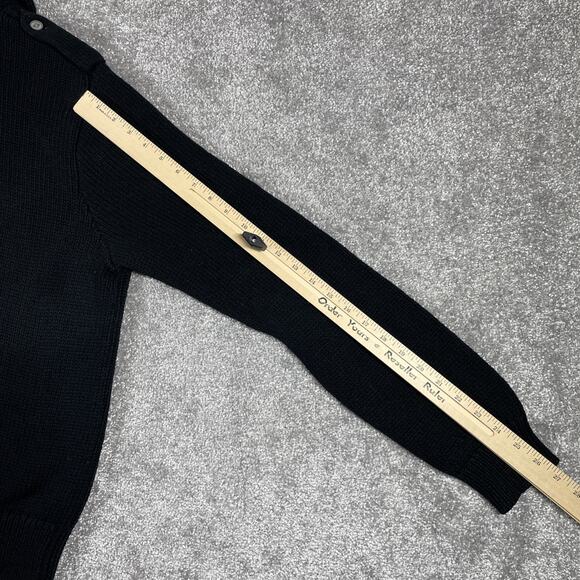 Brooks Brothers Cardigan Sweater Mens Medium Knit Shawl Collar Shoulder Straps - Picture 11 of 14